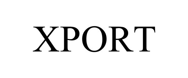 Trademark Logo XPORT