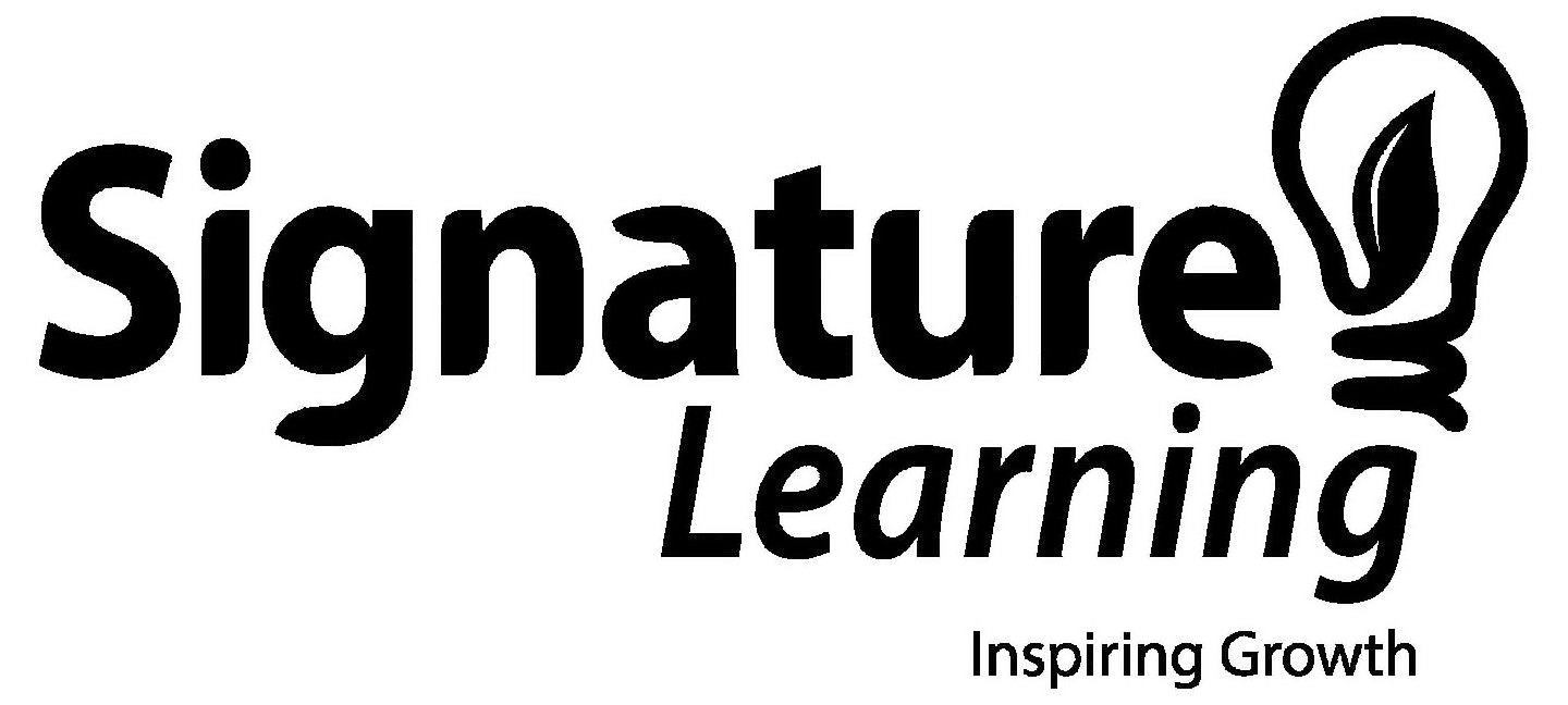 Trademark Logo SIGNATURE LEARNING INSPIRING GROWTH