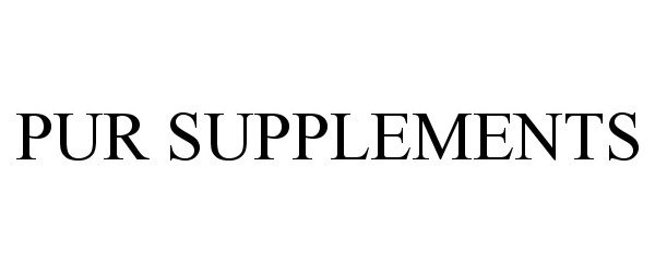  PUR SUPPLEMENTS