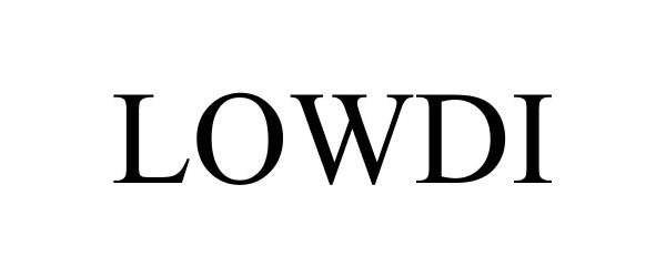 Trademark Logo LOWDI