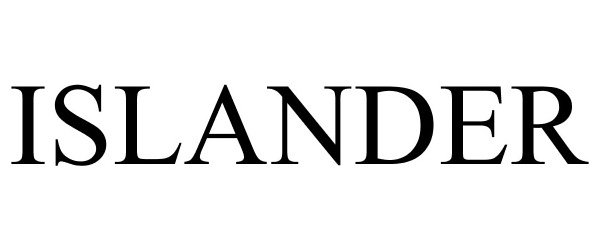 Trademark Logo ISLANDER