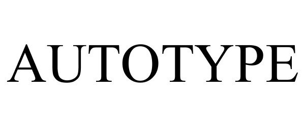 Trademark Logo AUTOTYPE