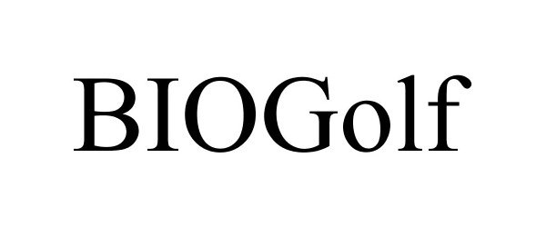 Trademark Logo BIOGOLF