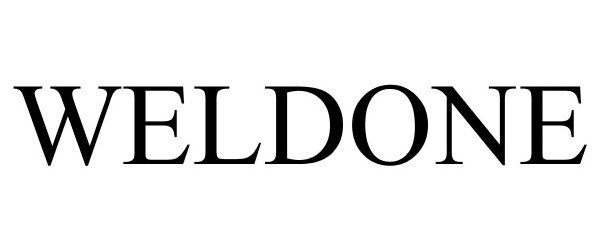 Trademark Logo WELDONE