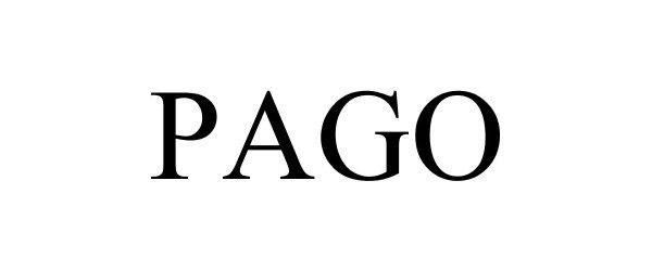 Trademark Logo PAGO