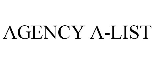  AGENCY A-LIST