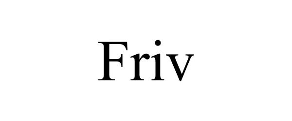 Trademark Logo FRIV