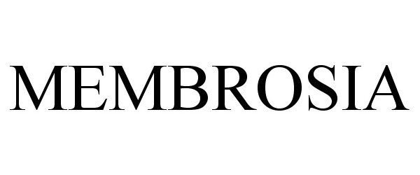 Trademark Logo MEMBROSIA