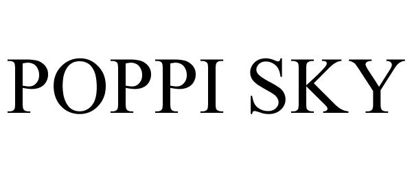 Trademark Logo POPPI SKY