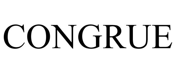 Trademark Logo CONGRUE