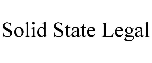 Trademark Logo SOLID STATE LEGAL