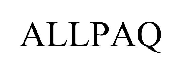 Trademark Logo ALLPAQ