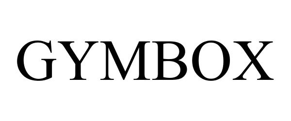 Trademark Logo GYMBOX