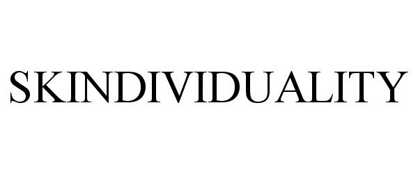 Trademark Logo SKINDIVIDUALITY