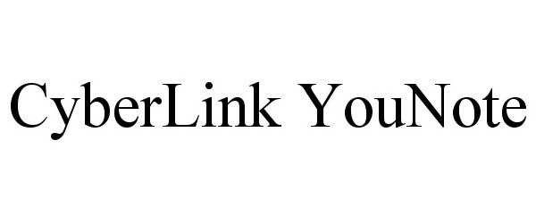 Trademark Logo CYBERLINK YOUNOTE