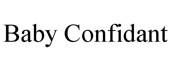 Trademark Logo BABY CONFIDANT