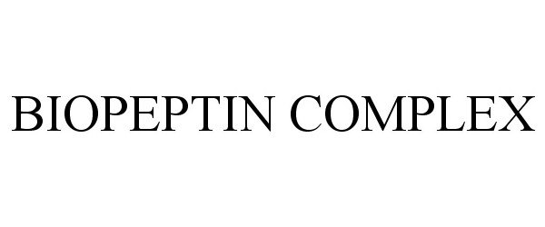 Trademark Logo BIOPEPTIN COMPLEX