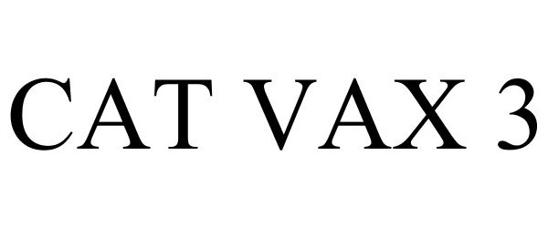 Trademark Logo CAT VAX 3