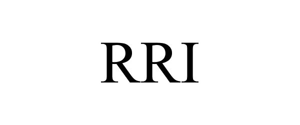 Trademark Logo RRI