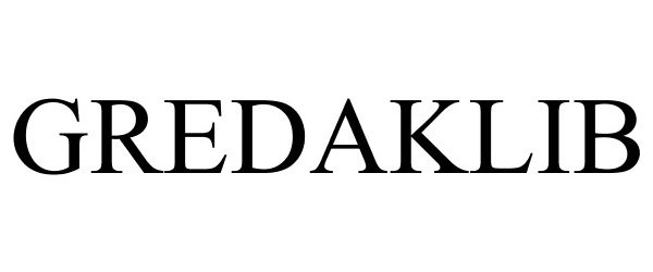 Trademark Logo GREDAKLIB