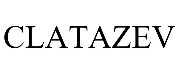 Trademark Logo CLATAZEV