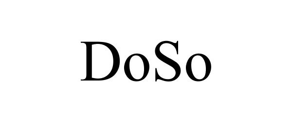 Trademark Logo DOSO
