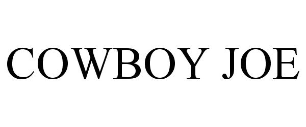 Trademark Logo COWBOY JOE