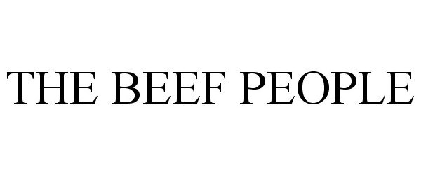 Trademark Logo THE BEEF PEOPLE