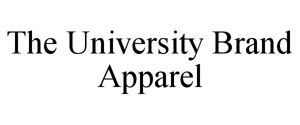 Trademark Logo THE UNIVERSITY BRAND APPAREL