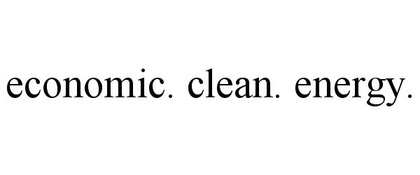  ECONOMIC. CLEAN. ENERGY.