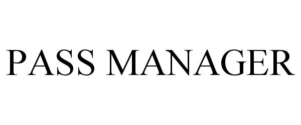 Trademark Logo PASS MANAGER