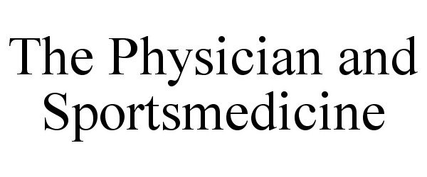 THE PHYSICIAN AND SPORTSMEDICINE