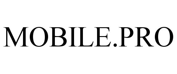 Trademark Logo MOBILE.PRO