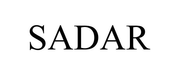 Trademark Logo SADAR