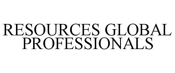 Trademark Logo RESOURCES GLOBAL PROFESSIONALS