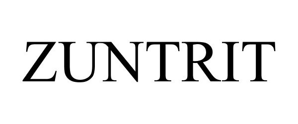 Trademark Logo ZUNTRIT