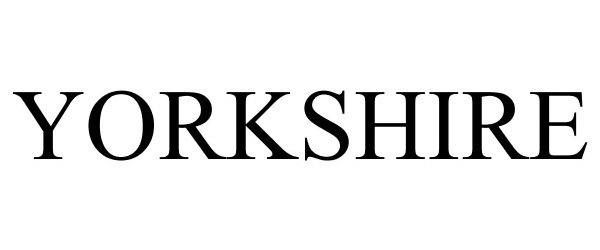 Trademark Logo YORKSHIRE