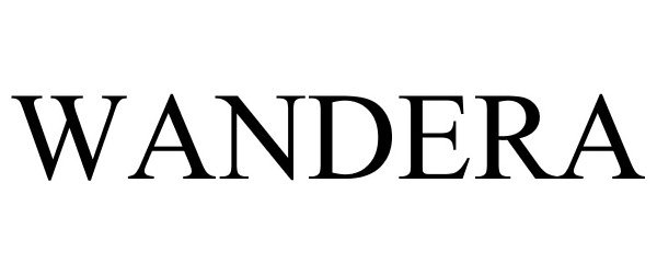 Trademark Logo WANDERA