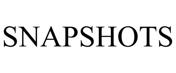 Trademark Logo SNAPSHOTS