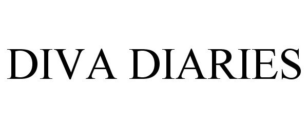 Trademark Logo DIVA DIARIES