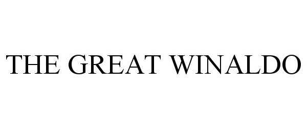 Trademark Logo THE GREAT WINALDO
