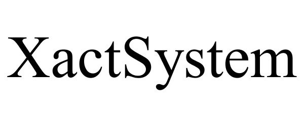 Trademark Logo XACTSYSTEM