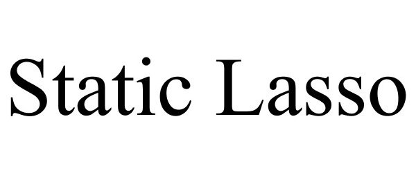 Trademark Logo STATIC LASSO