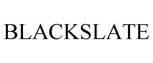 Trademark Logo BLACKSLATE