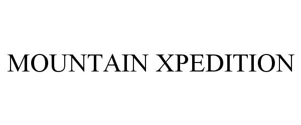 Trademark Logo MOUNTAIN XPEDITION