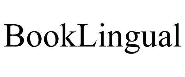 Trademark Logo BOOKLINGUAL