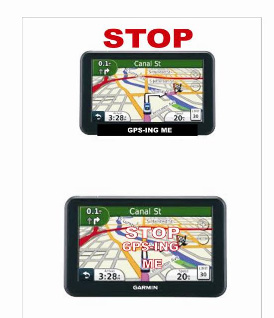  STOP CANAL ST GPS-ING ME STOP CANAL ST GPS-ING ME GARMIN