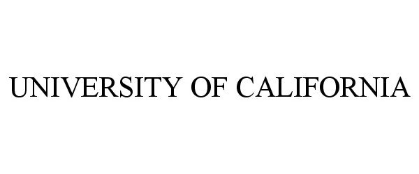  UNIVERSITY OF CALIFORNIA