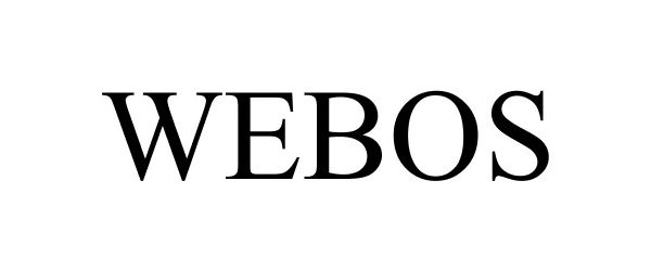 Trademark Logo WEBOS
