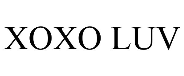 Trademark Logo XOXO LUV
